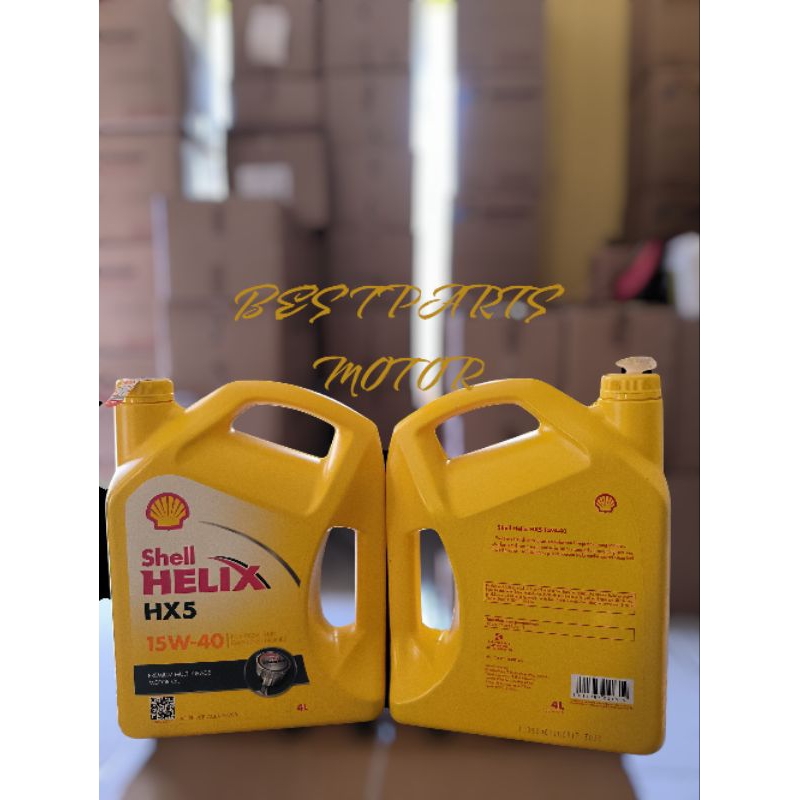 OLI SHELL HX5 4LITER/PERDUST ISI 4GALON..