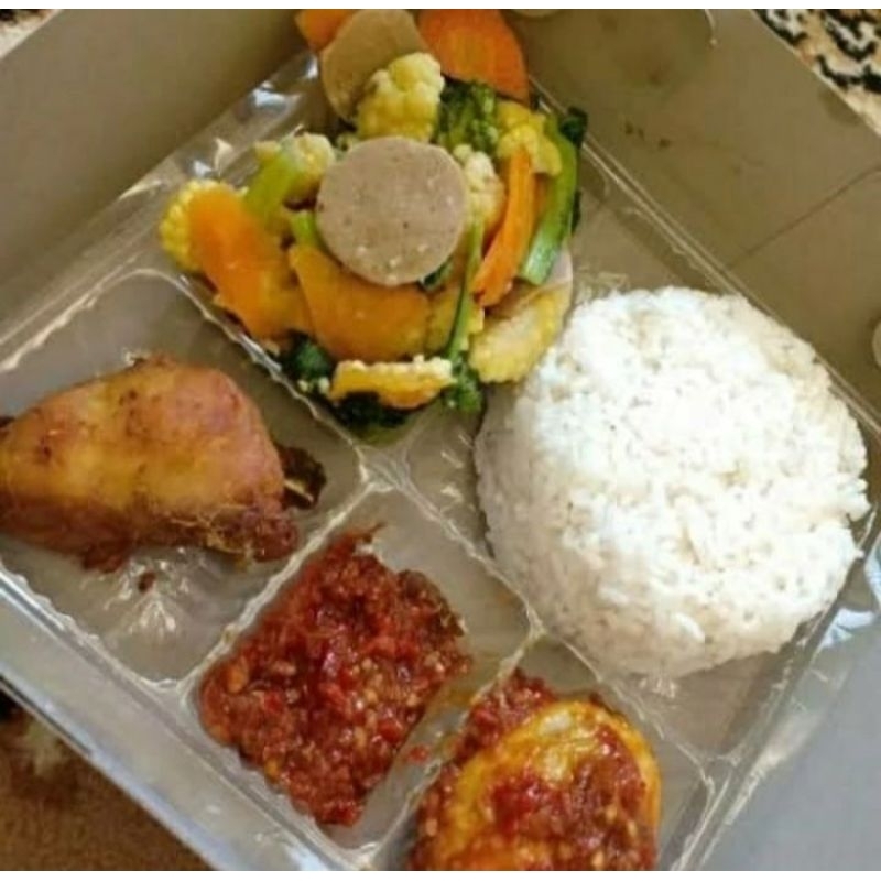 

Dapur Hemat - Paket Nasi Komplit Enak isi Ayam/Telur/Capcay Lezat Nikmat Halal Higenis Mewah
