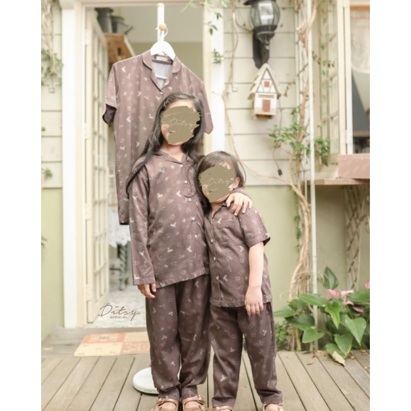 DITSY OFFICIAL LITTLE DROLLE SHORT & LONG PAJAMAS SIZE 1 KATUN PINOT
