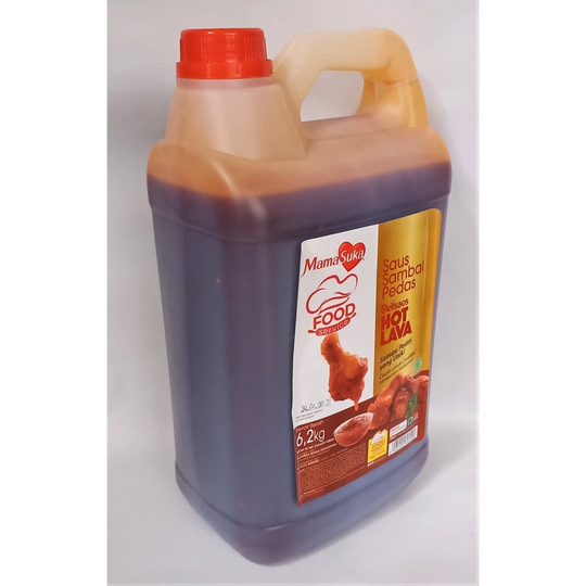 

MAMASUKA DELISAOS HOT LAVA SAUS SAMBAL PEDAS JERIGEN 6.2KG