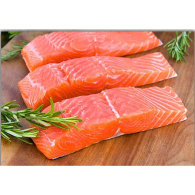 

IKAN SALMON BEKU FRESH (100-115GR DAN 215-225GR) HALAL