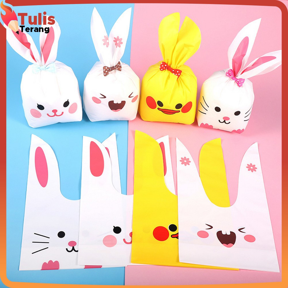 

Plastik Bingkisan Ultah Anak Karakter Kelinci Lucu / Kantong Souvenir Snack Rabbit Plastic Bag / Plastik Goodie Bag Kecil Tulis Terang C1181