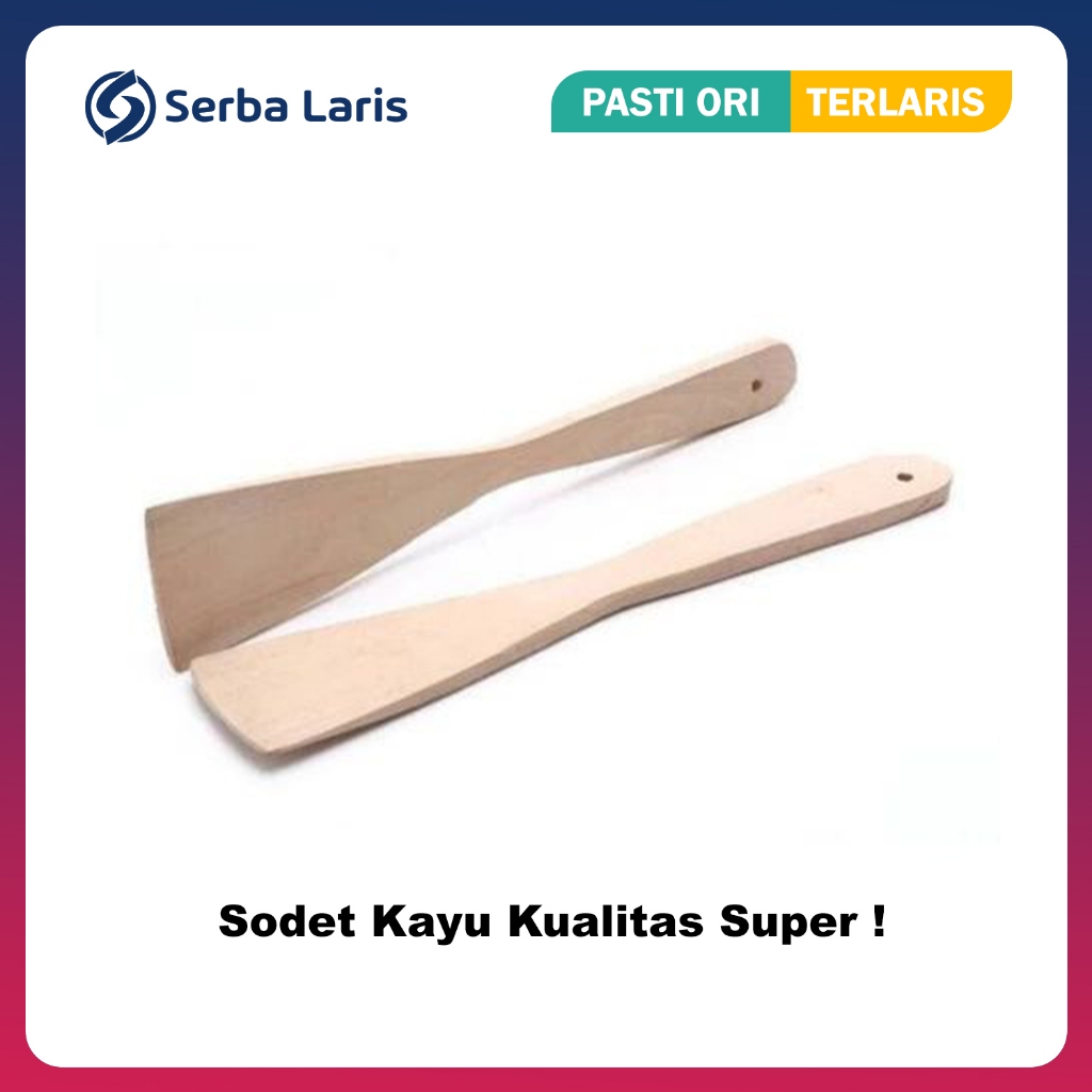 SODET KAYU / SPATULA KAYU / SUTIL KAYU MAHONI