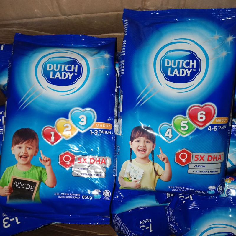 

Susu Dutch Lady 123 & 456 Madu 1 karton