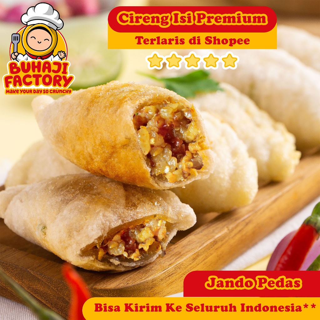 

Cireng Isi Jando Lemak Sapi Pedas Frozen Food Oleh Oleh Khas Bandung Buhaji Factory