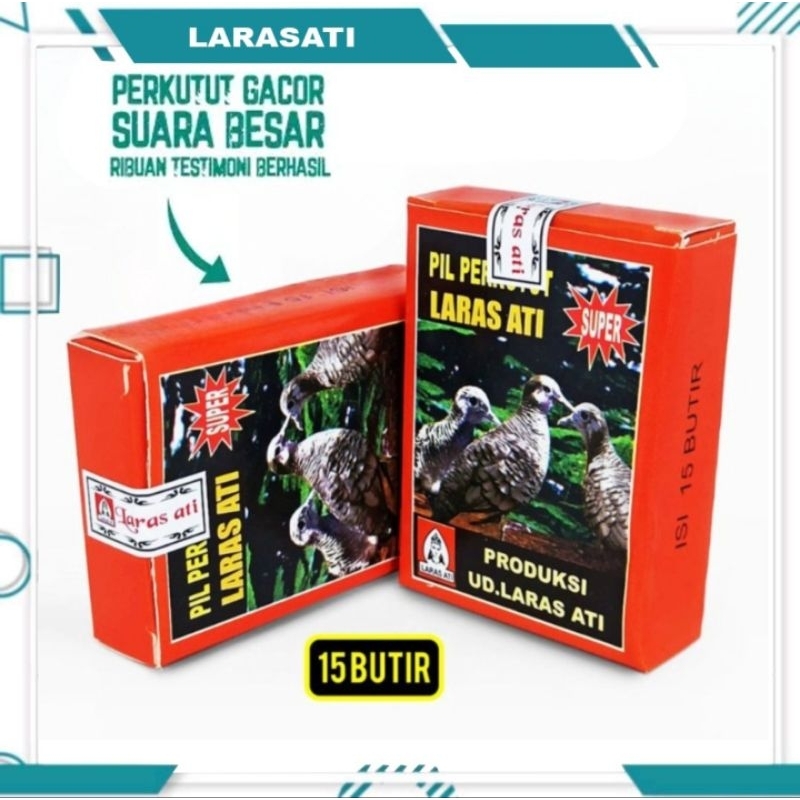 Pil Perkutut Larasati Laras Ati Super Isi 15 butir Bikin Perkutut Gacor