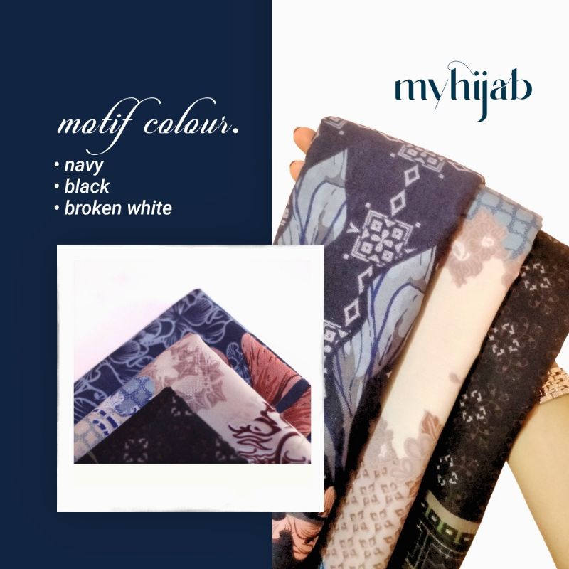 MYHIJAB - HIJAB SEGIEMPAT MOTIF PREMIUM