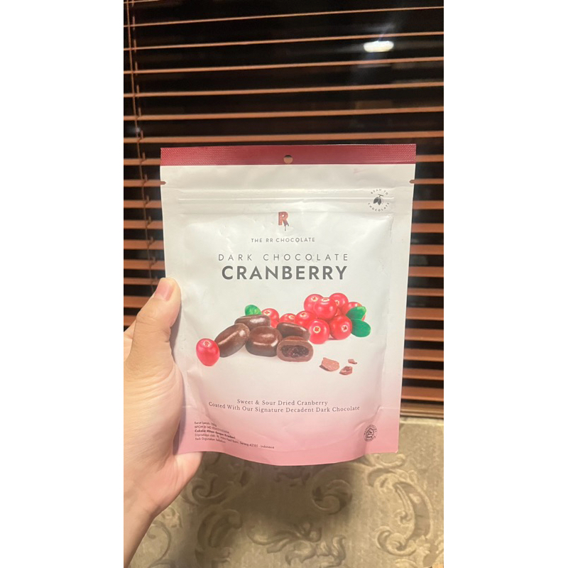

(SALE) The RR Chocolate Dark chocolate Cranberry 150gr