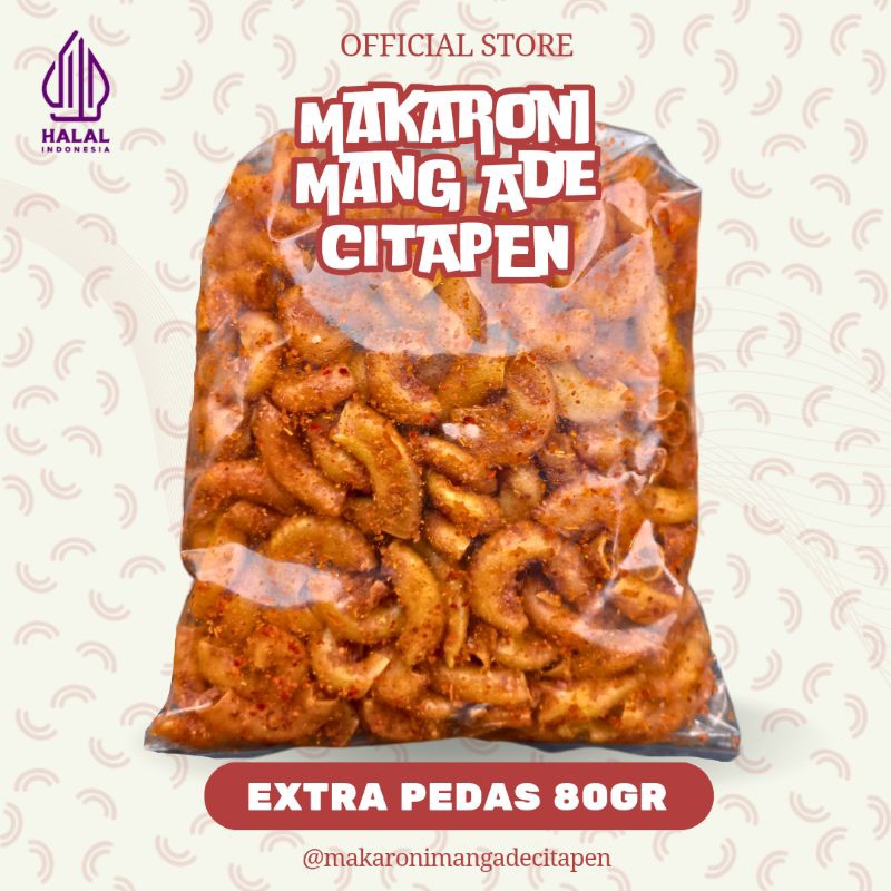 

Makaroni Mang Ade Citapen Goreng Kering Kemasan Ekonomis 80gram