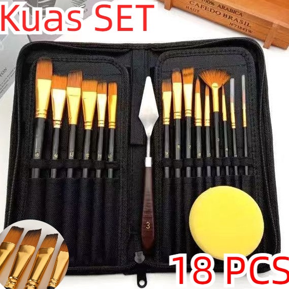 

Update Bermutu Nilon Art Brush Set Kuas Lukis BRS12 SET Kuas Alat Lukis Set Lengkap Mixing