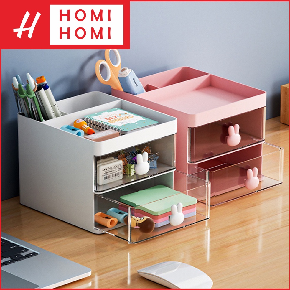 Kotak Penyimpanan Aksesories Perhiasan Rak Laci Mini Meja Desktop Drawer Storage  DD5 KODE H3W9