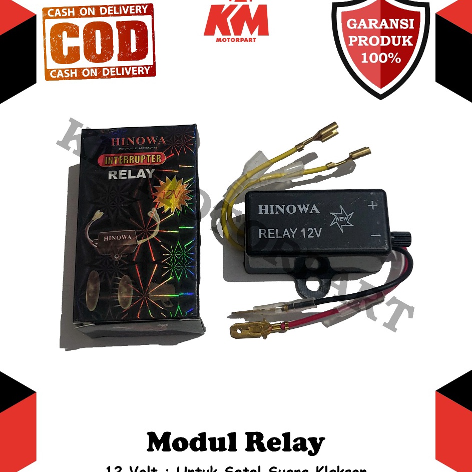 New Sale  Modul Relay Klakson Motor Putus Setelan Telolet 12V Universal Bisa Diatur