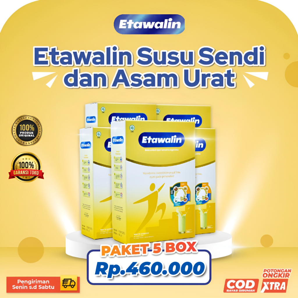 

Etawalin Susu Sendi Asam Urat Pegal Linu 5 Box