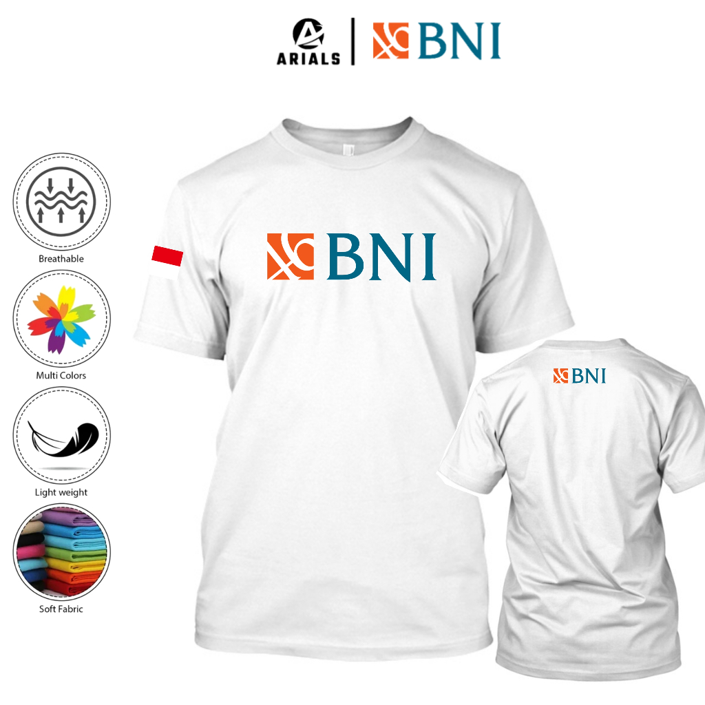 Arials Kaos Baju BANK BNI 46