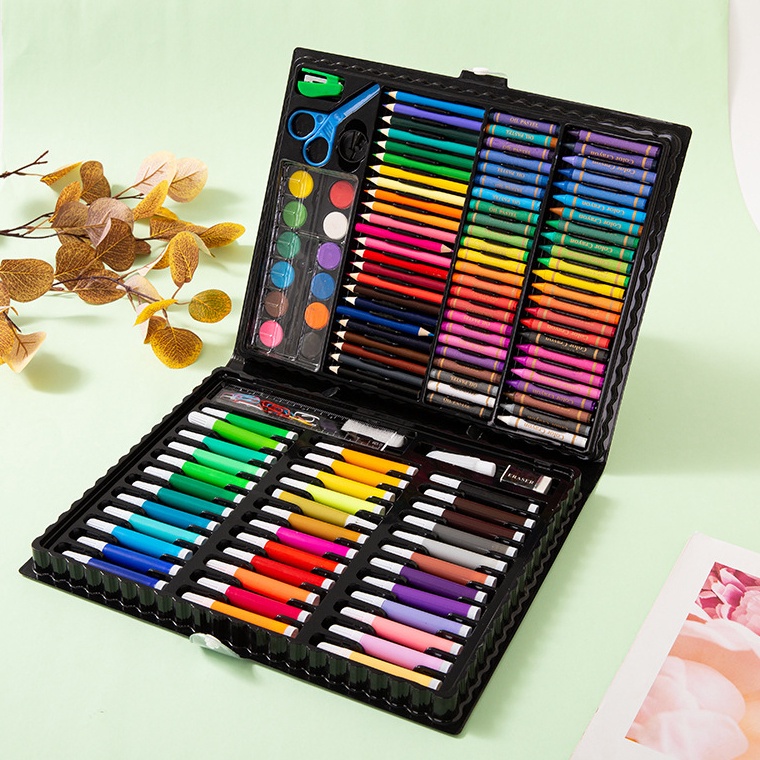 

Lebih Hemat Alat Lukis Art set Isi 15 Pcs Pensil Warna Set Anak Crayon
