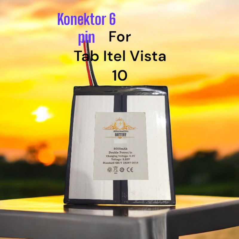 Batre P10004L  For Tablet itel Vista Tab 10 Batrai Tab Vista Baterai 3060116-2 Tablet 10 inch 8000MA