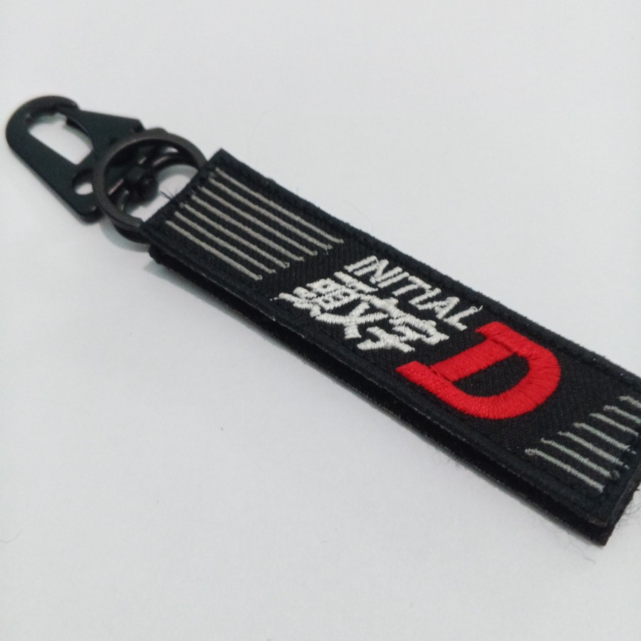 Snaptag Initial D Anime Expression Bundle Patch Bordir Keychain Gantungan Kunci Key Holder Zonapatch