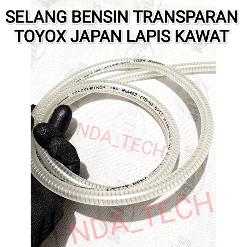 SELANG BENSIN TOYOX JAPAN ORIGINAL SELANG BENSIN TRANPARAN LAPIS KAWAT JAPAN SELANG TANGKI BENSIN SE