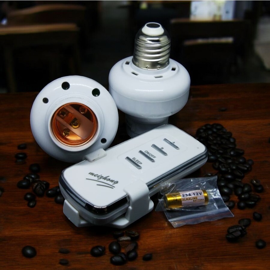 1 Remote untuk kontrol 2 fitting lampu