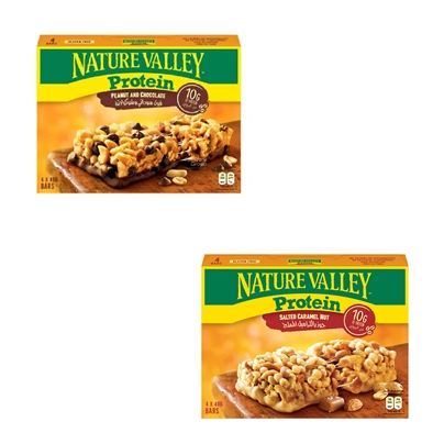 

Nature's Valley Chewy Protein Bars 4sX40g (Peanut and Chocolate, Salted Caramel Nut)