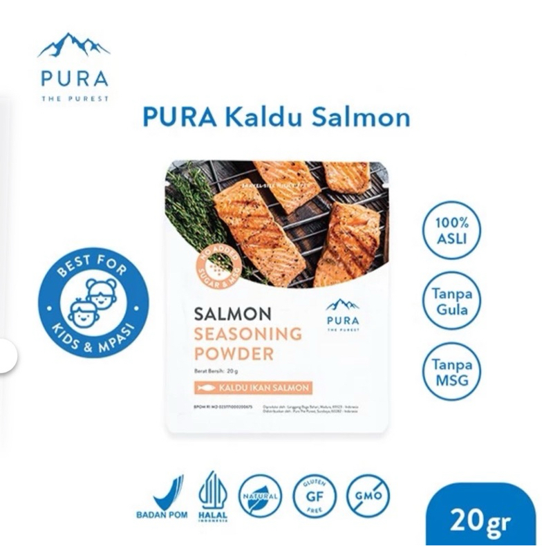 

Kaldu Bubuk Salmon Seasoning Powder By Pura 20 Gram