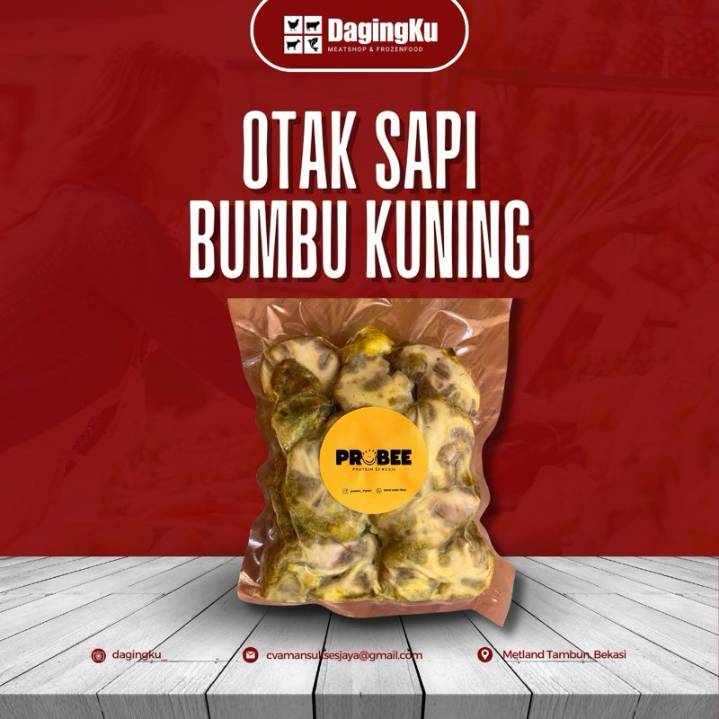 

PROBEE Otak Sapi Bumbu Kuning 150gr/Otak Sapi MPASI 150Gr
