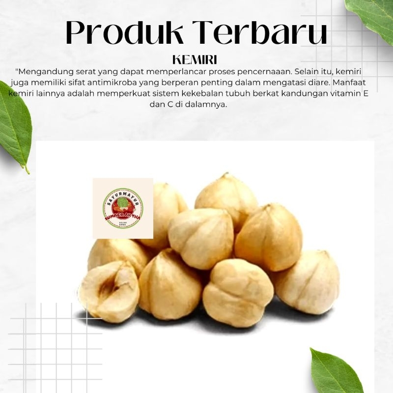 

Sayur Fresh 100gr kemiri super murah fast delivery