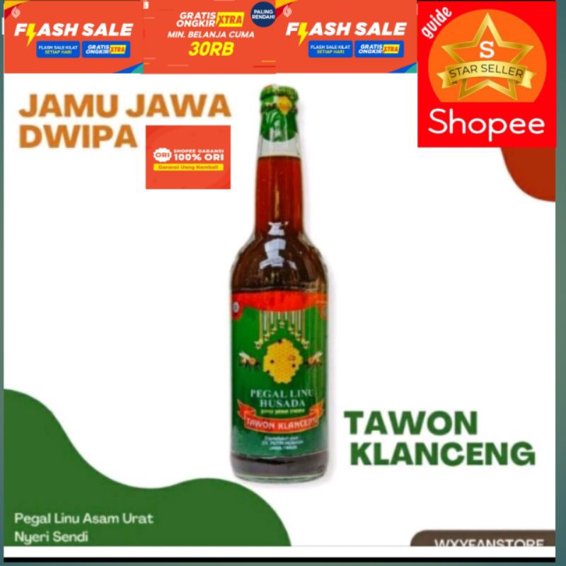 

Jamu Klanceng Tawon BOTOL KACA Tradisional 100% Original