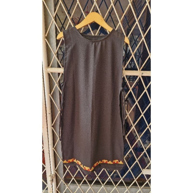 long outer sifon tapis  lampung all size black polos