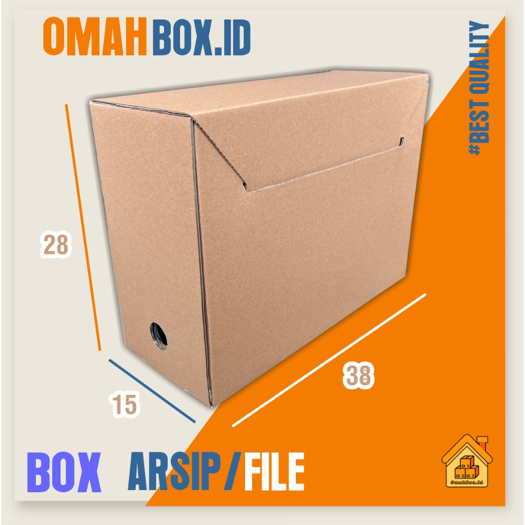 

Kardus box arsip/file 38x15x28 cm PREMIUM | box dokumen | kardus file | dus arsip | kotak fille