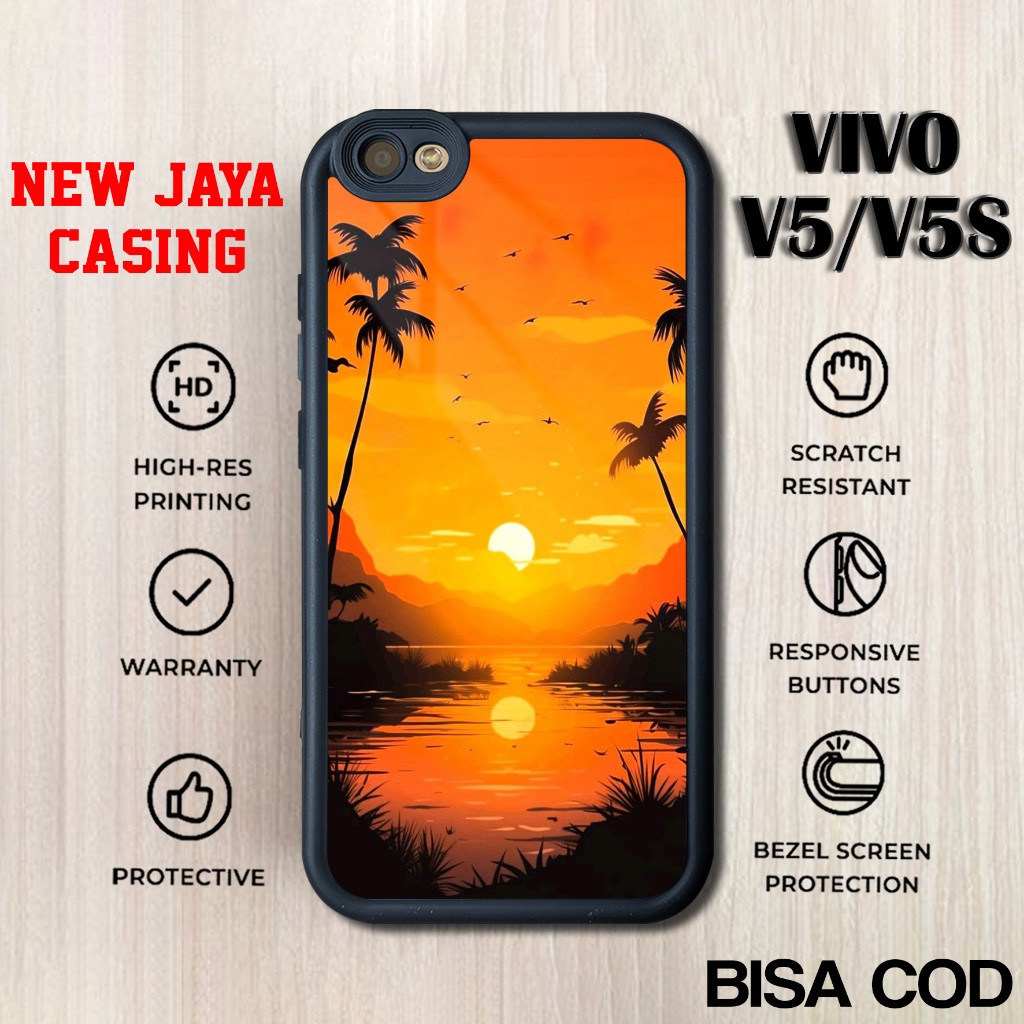 Casing Vivo V5 V5s Terbaru Hardcase Softcase Glossy Terlaris Pemandangan Case Vivo V5 V5s Termurah