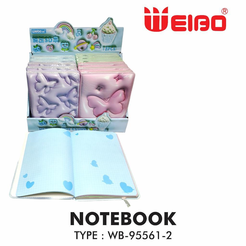 

BUKU DIARY ANAK LUCU 96 LEMBAR FYM WEIBO NOTEBOOK TYPE WB-95561-2 UK. 130 X 183MM