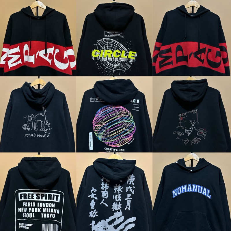 [COD] HOODIE CREWNECK PREMIUM OVERSIZE SWEATER LENGAN BALON CROP MURAH ZIPPER GEMOY BACKPRINT