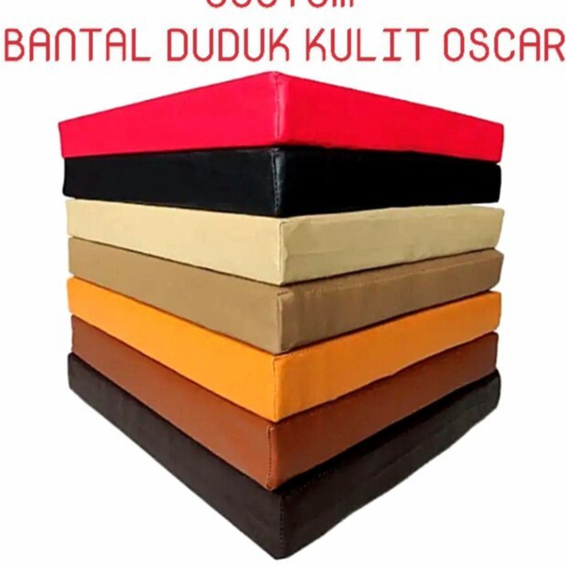 GRX680 BANTAL DUDUK KURSI KAYU 40X40X5CM KULIT PREMIUM/BANTAL DUDUK LESEHAN/BANTAL DUDUK EMPUK