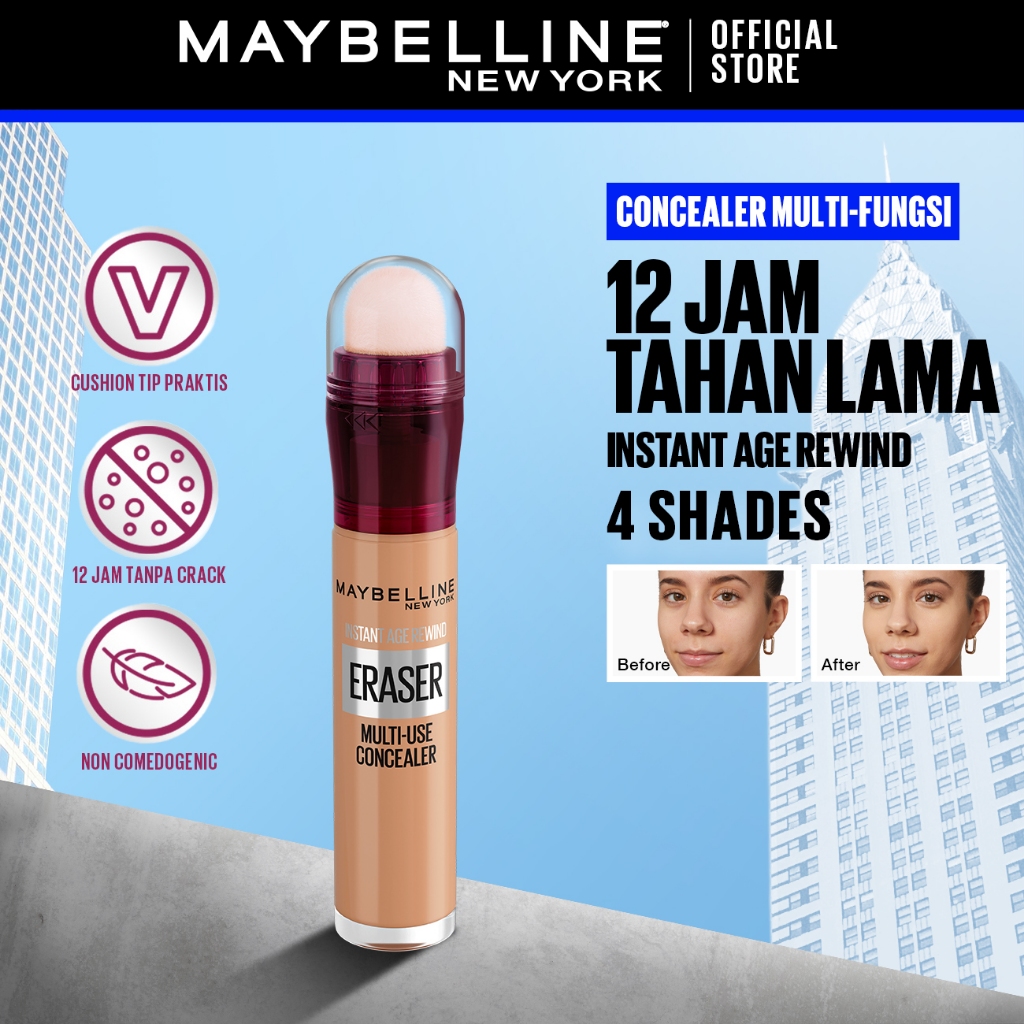 Maybelline Instant Age Rewind Treatment Concealer Make Up - 6ml (Concealer Cair Untuk Menghapus Ling