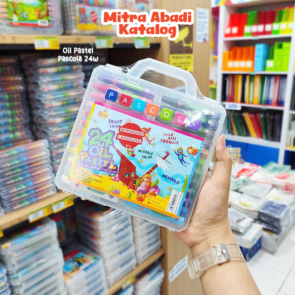 

OIL PASTEL PASCOLA 24C / 24 WARNA PEWARNA ALAT MENGGAMBAR MEWARNAI ANAK KRAYON CRAYON PASTEL NON TOXIC MURAH ALAT TULIS SEKOLAH KANTOR KULIAH KAMPUS ATK MURAH LENGKAP GROSIR KULAKAN STATIONERY / MITRA ABADI KATALOG JOGJA