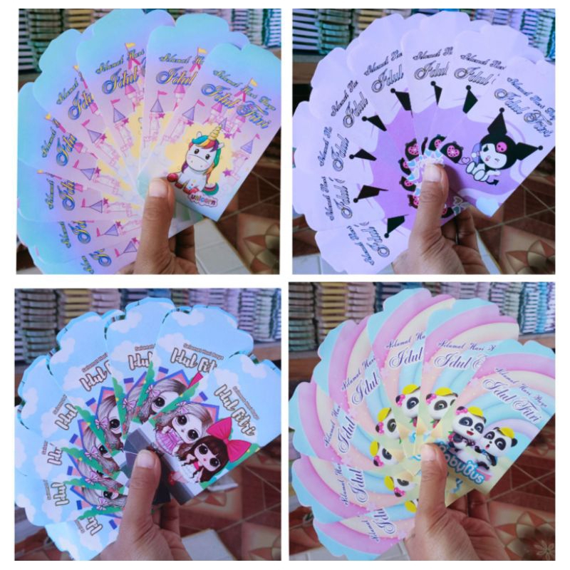 

100pcs(10pack) UK MEDIUM amplop lebaran siap pakai