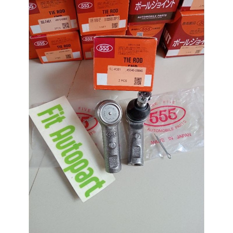 Tie Rod End Innova Rebond Fortuner VRZ TRD Hilux DC 2016-UP Merek 555 Japan Original
