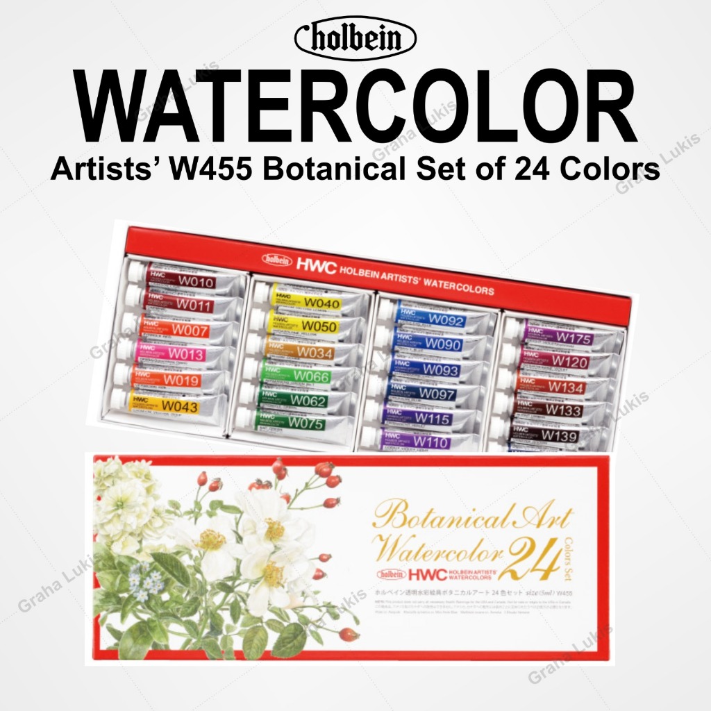 

Holbein Artists Water Colors W455 Botanical Art Set 24