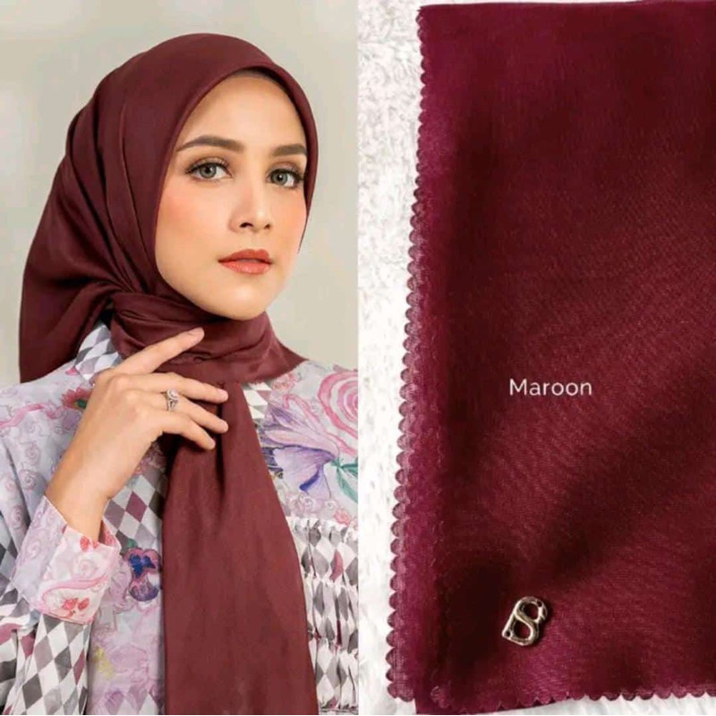 HIJAB SEGI EMPAT POLOS HIJAB PARIS PREMIUM HIJAB POLOS BUTTONSCARVES