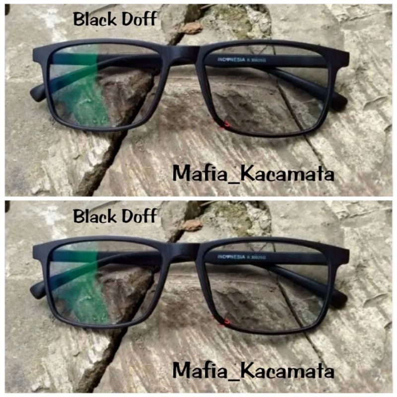 Mafia_Kacamata,Frame Kacamata Unisex Pria Wanita Bisa Minus/Clinder Lensa Antiradiasi Photocromic Bl