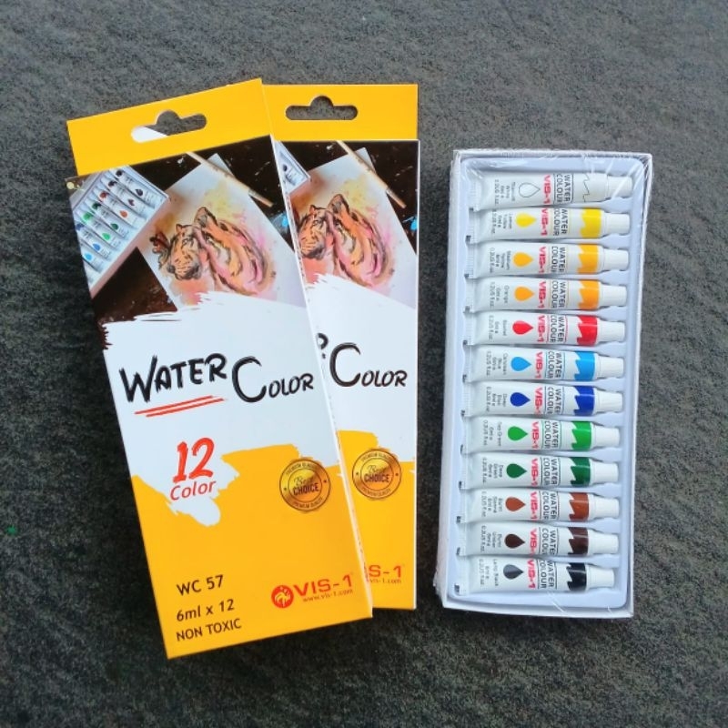 

Cat Air Water Colors VIS-1 6 ml 12 Warna ( Set) [ Original ]