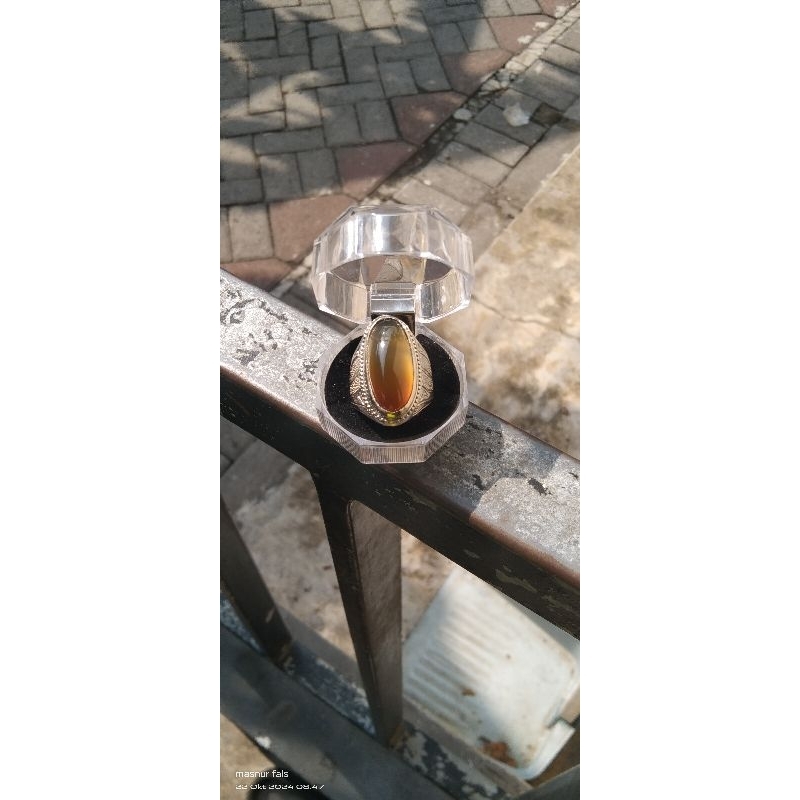 Cincin Batu obi nukleus giwang cat eye