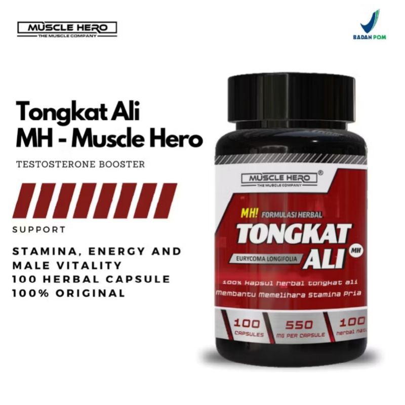 Tongkat Ali 100 Kapsul BPOM HALAL 100% Original