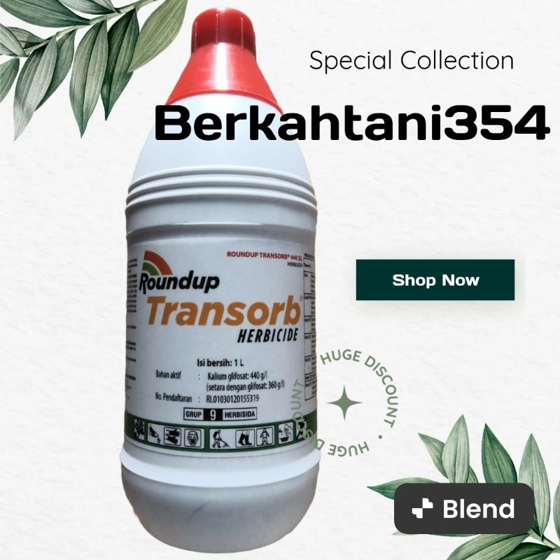 Herbisida roundup transorb 1liter obat rumput mati sampai akar Roundap 1liter