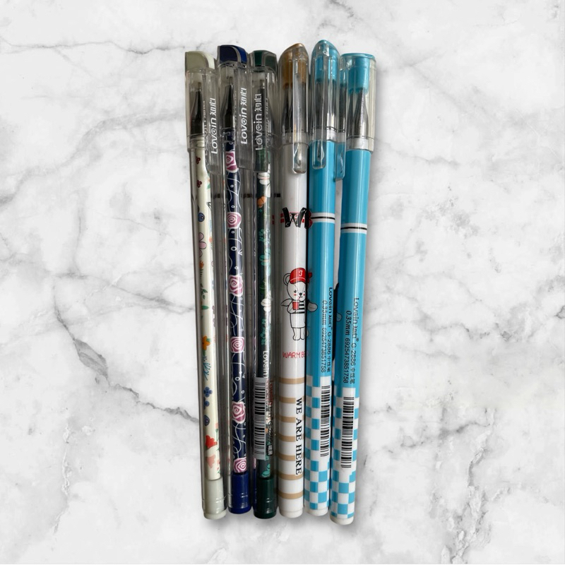 

pulpen gel ink pen LOVEIN (0.35mm) (6pcs)