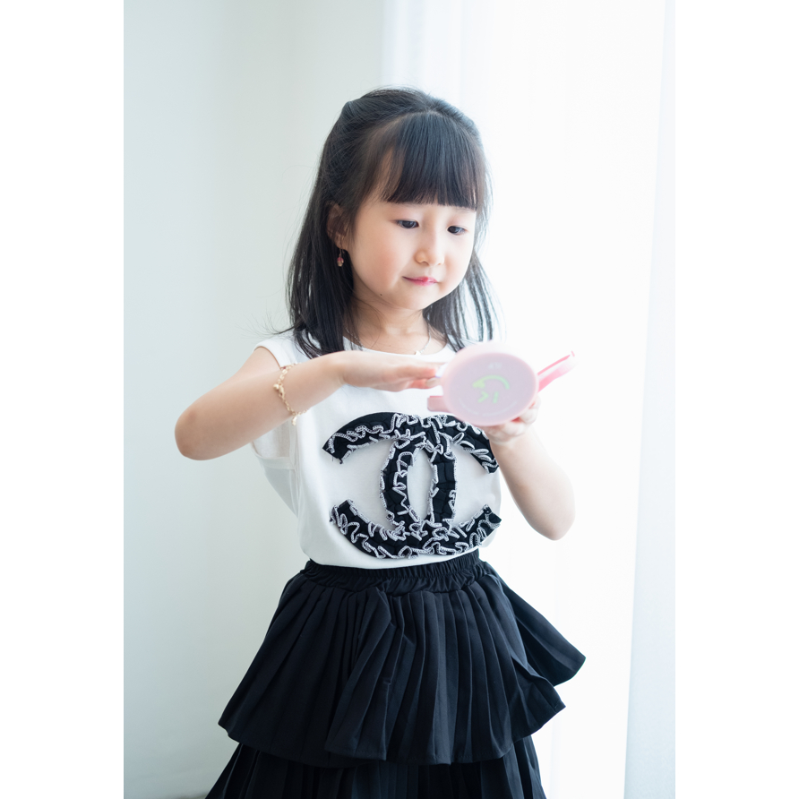 Baju Setelan Chanel Girl / Baju Setelan Chanel Anak Perempuan / Baju Anak Perempuan Ala Korea Korean