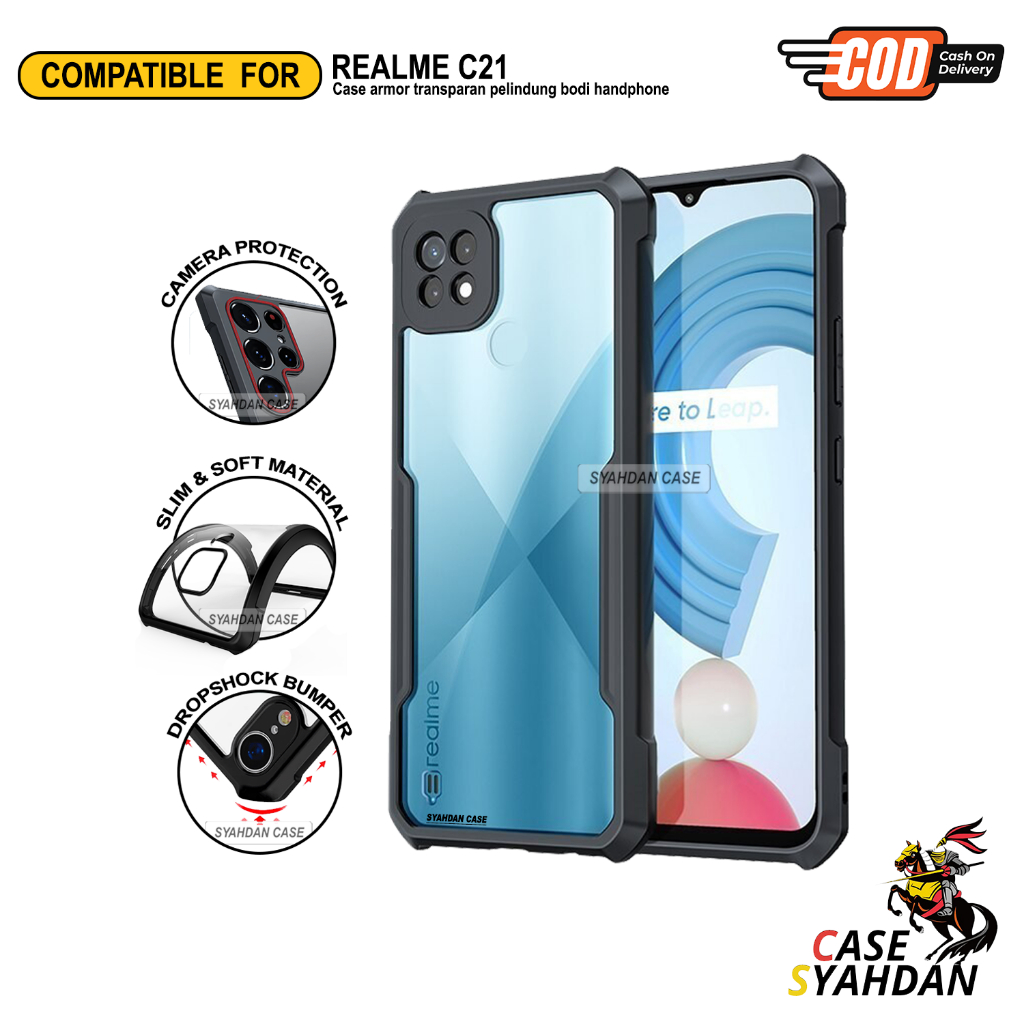 Case Realme C21 C21Y C25 C25s C25Y Soft Case Armor Shockproof Transparent