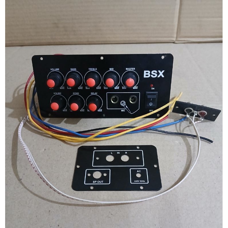 KIT AMPLIFIER SPEAKER AKTIF 120W MONO 2 MIC ECHO TIP 41C - 42C ST BSX PANEL