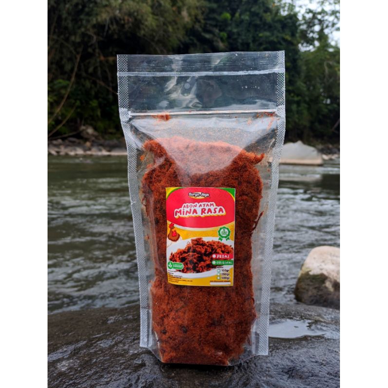 

Abon ayam 250 gram l Asli 100% tanpa campuran | standing pouch| "mina rasa" | kualitas premium enak